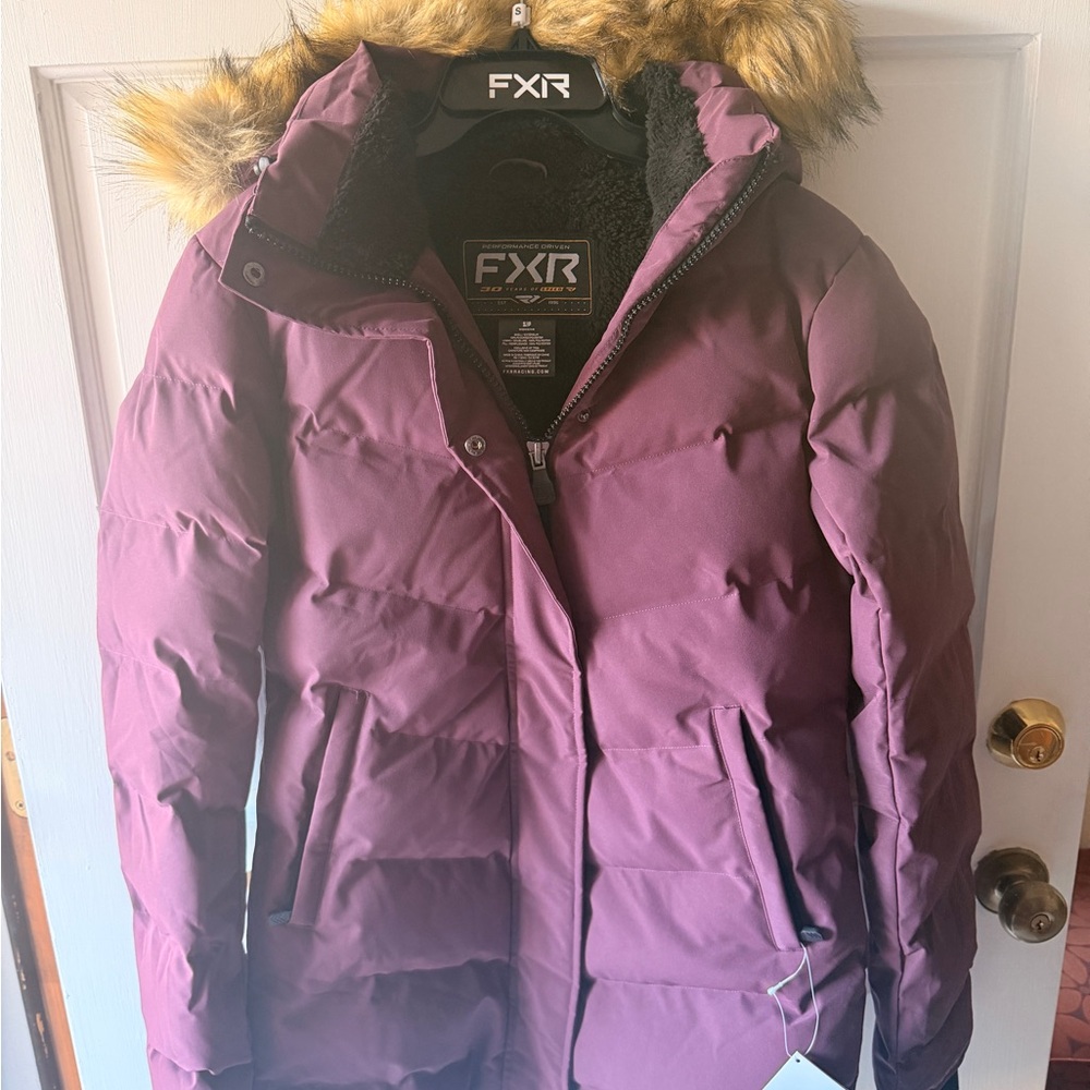 FXR Women's Plum Puffer Jacket with Faux Fur Hood